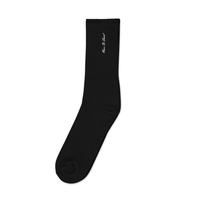 Lost Identity Embroidered Socks Black